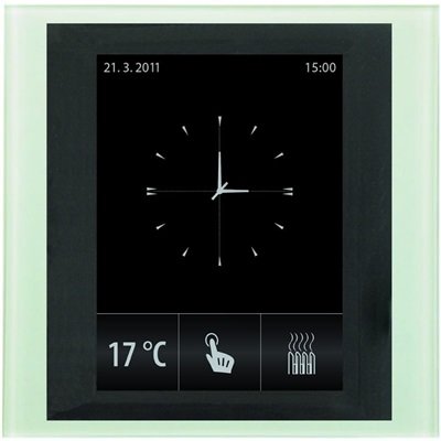 Ovládací dotyková jednotka, pro montáž do zdi RF Touch-B sklo/tmavá šedá ELKO EP