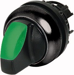 Eaton M22S-WRLK-G Prosvětlená ovládací hlavice, 2polohy, aretace, 60st, zelená