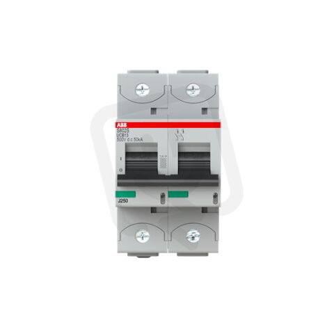 S802S-UCB13 jistič char. B 2p 13A 250V DC Icu 50kA ABB 2CCS862001R1135