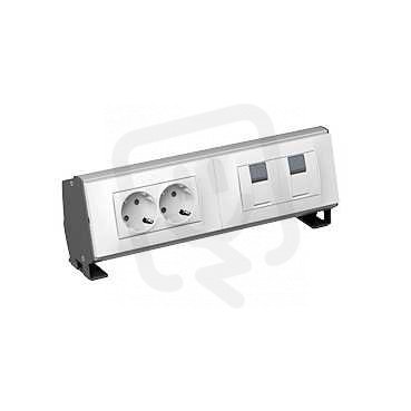Schneider ISM20700 Service box kit, 2x140 mm modules, Unica, zásuvkový box