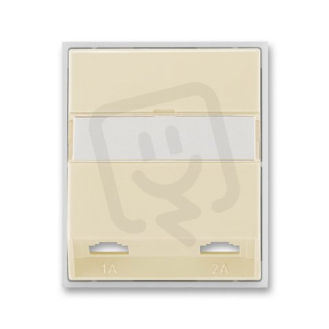 Kryt dvojzásuvky telefonní 5013E-A00215 21 slonová kost/led. bílá Element ABB