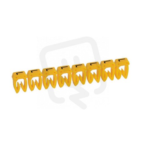 CAB3 PÁS ZNAČEK ''L'' ČERNÁ NA ŽLUTÉM POZADÍ 30KS PRO KABELÁŽ DO 1,5MM2
