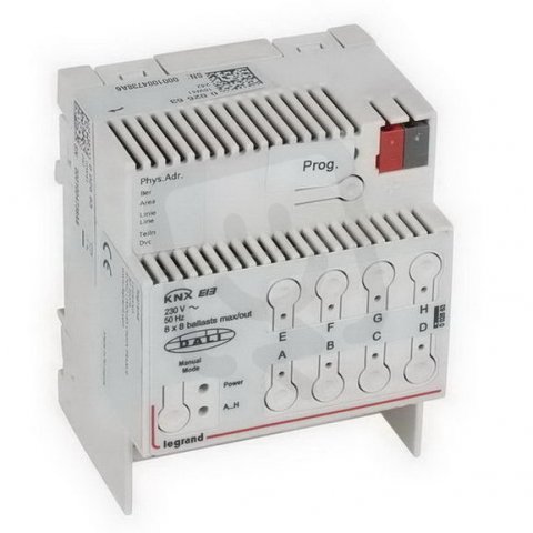 KNX STMÍVAČ S KONTROLKOU DALI 8/16 DIN LEGRAND 002663