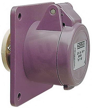 Walther 10640 NORVO Anbaudose gerade 16A 3P 0h f. Kleinsp.m.Flansch 75x75
