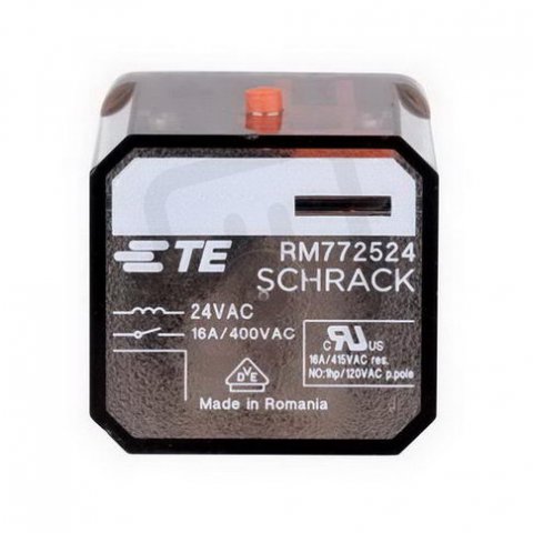 Výkonové relé 3 přepínací kontakty 16A 24VAC Faston 187 SCHRACK RM772524--