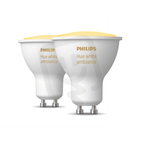 Philips Hue White Ambiance LED žárovka 5W GU10 350lm (2ks)