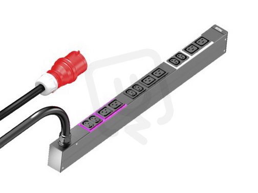 Rittal 7979132 PDU Basic 3F 16A CEE 6xC13+6xC19 L695mm rack min. 1200/1200mm