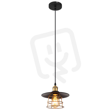 Závěsné svítidlo VIEJO černá 1xE27, max. 60W 230V GLOBO 15086BH