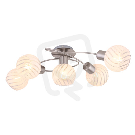 Stropní svítidlo WILLY nikl 5xE27, max. 40W 230V GLOBO 54025-5