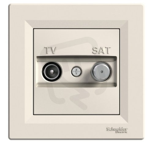 Schneider EPH3400323 Zásuvka TV-SAT, průběžná, krémová