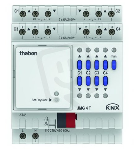 JMG 4 T KNX Žaluziový aktor