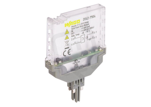Polovodičové relé SSR, 24VDC, výstupní napětí DC 0-48V WAGO 2042-7504