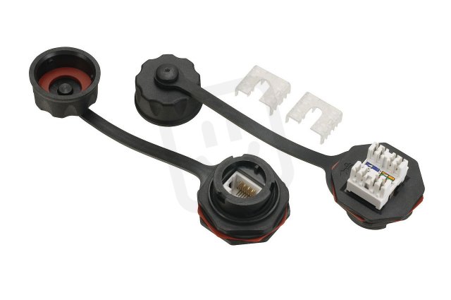 Průmyslový zásuvkový modul CAT6 UTP 1 x RJ45 IP67 SOLARIX 40001034