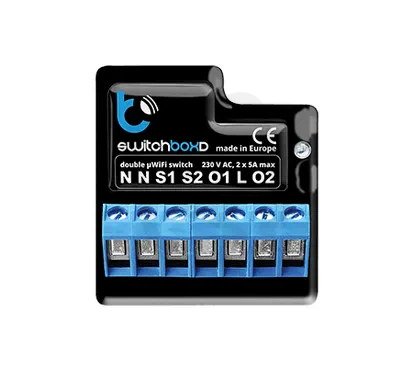 EW2W Ovladač switchBoxD se 2 relé pro ov