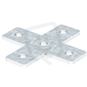 OBO GMS 5 VP X FT Spojka pro lištu MS 41 křížení 150x150x40x5 Ocel žár.zinek