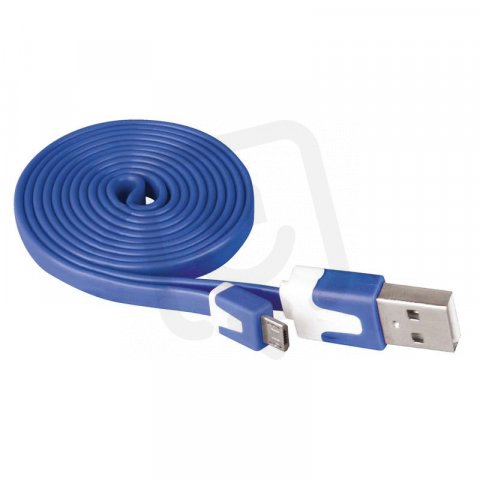 Kabel USB 2.0 A/M-MICRO B/M 1M modrý Emos SM7001B
