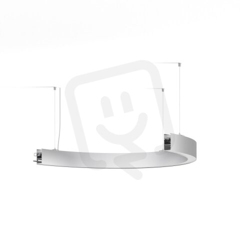 LED Svítidlo Serpent 1/2 R500, dolů, mléčný, 3000K, 27W, stříbrná FPSE052-0130DB