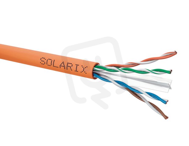 Instalační kabel CAT6 UTP LSOH LSOHFR B2ca s1a d1 a1 500m/cívka SOLARIX 26000033