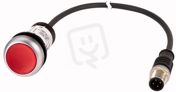 Eaton C22-DL-R-K01-24-P3 Prosvětlené tlačítko, bez aret, 24V AC/DC, červená, 1V