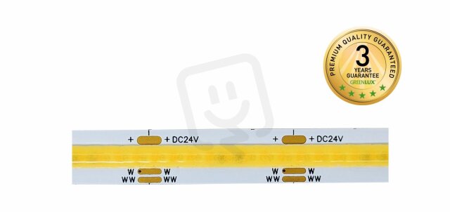 LED pásek LED STRIP CCT COB608/14W/m IP20 Ra90 24V 30m 1320lm/m GREENLUX GXLS630
