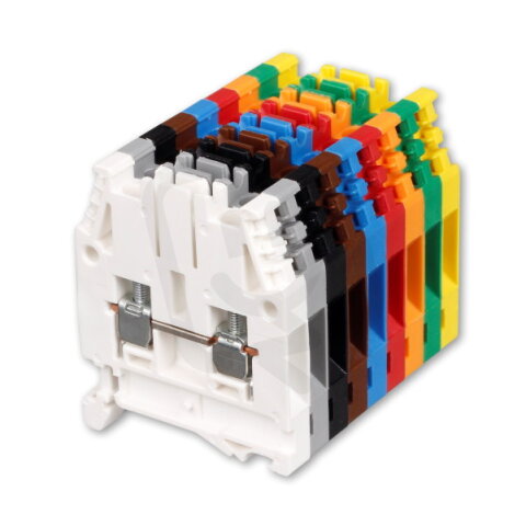 Řadová svorka CBC.16 červená MOREK CBC16R