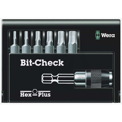 Sada bitů WERA Hex-Plus s rychloupínacím držákem - 7 dílů WR 056168