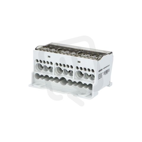 Blok pro rozdělení fází BED125A-3P, 3P+N,Al/Cu,125A,690V AC/DC,šedá,na DIN/panel