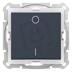 Sedna Spínač dvojpólový IP44, řazení 2, Graphite SCHNEIDER SDN0200370