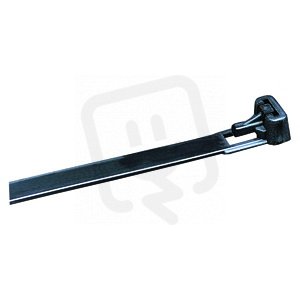 Gewiss GW52271  Stahovací páska pro kabely, otevíratelná, 7,6x150mm, černá
