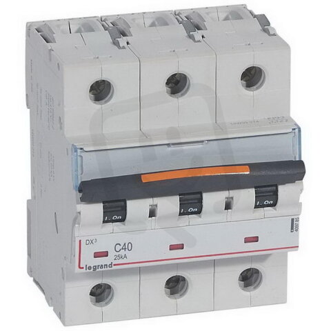 DX3 JISTIČ, 3 PÓLOVÝ, CHAR. C,40A 25KA LEGRAND 409785