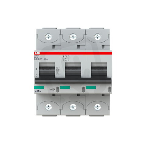 S803S-D13 jistič 3P char. D 13A s klecovou svorkou Icu 50kA ABB 2CCS863001R0131
