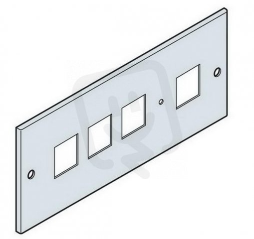 Panel pro 4 přístroje 72x72 mm, 200x600