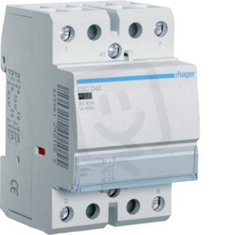 Stykač 40A, 2S, 230V AC /ES240/ HAGER ESC240