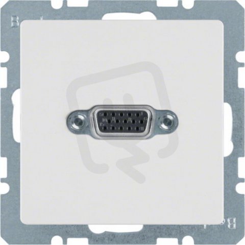 Zásuvka VGA, Q.x, bílá sametová BERKER 3315416089