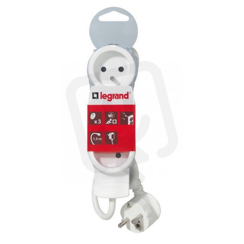 Legrand 050051 PRODLUŽ. PŘÍVOD 3X2P+T, 1,5M