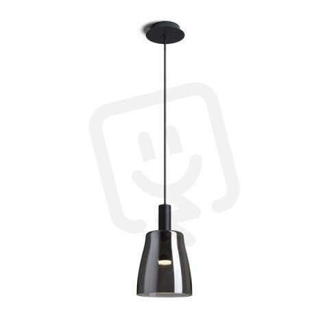 BELLINI M LED závěsná černá kouřové sklo 230V LED 5W 30° 3000K RENDL R13652