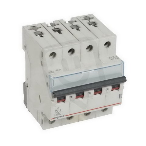 TX3 JISTIČ, 4 PÓLOVÝ, CHAR. D, 63A 6000A LEGRAND 403778