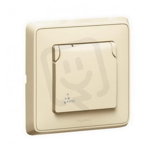 CARIVA ZÁSUVKA 2P+T IP44 S CLONKAMI BÉŽOVÁ LEGRAND 773928
