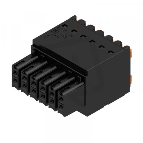 Zásuvný konektor DPS B2CF 3.50/12/180 SN BK BX WEIDMÜLLER 1277510000