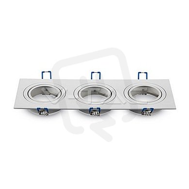 3 x GU10 Housing Square White,  VT-784