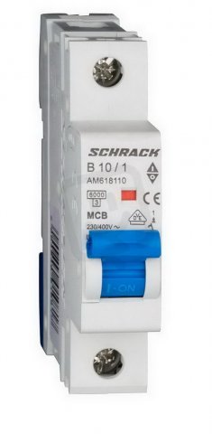 Instalační jistič AMPARO 6kA, B 10A, 1P SCHRACK AM618110--