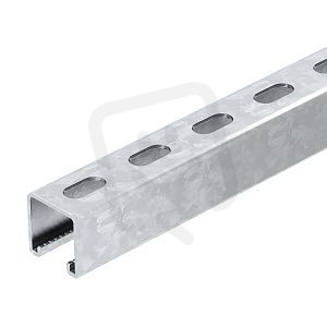 OBO MS4141P6000FS Profilová lišta děrovaná šířka výřezu 22 mm 6000x41x41 Ocel