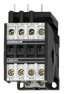 Stykač 4kW, 10A AC3, 3-pólový, 1Z, 230 VAC, s propojkou SCHRACK LA301013NV