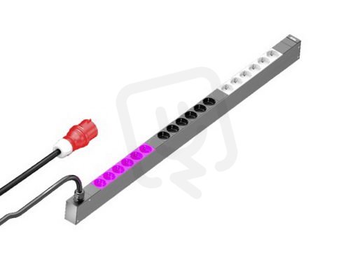 Rittal 7979133 PDU Basic 3F 16A CEE 18xSchuko L1095mm rack min. 1200/1800mm