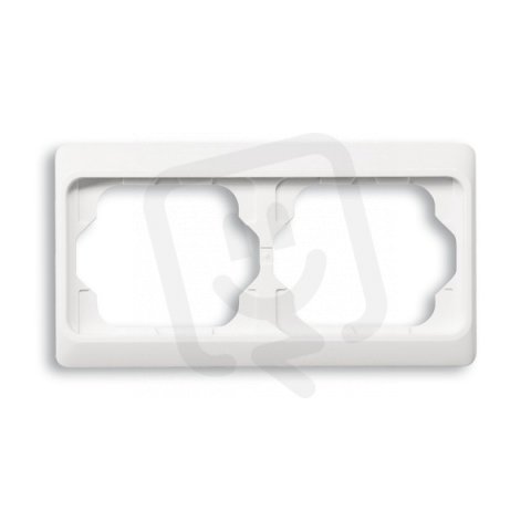 ABB ALPHA EXCLUSIVE Dvojrámeček vodorovný alabastrová 1722 KA-24G