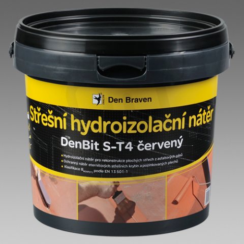 DenBraven CH0035 S-T4 střeš.hydroiz.nátěr 12kg hnědočerv. kbelík