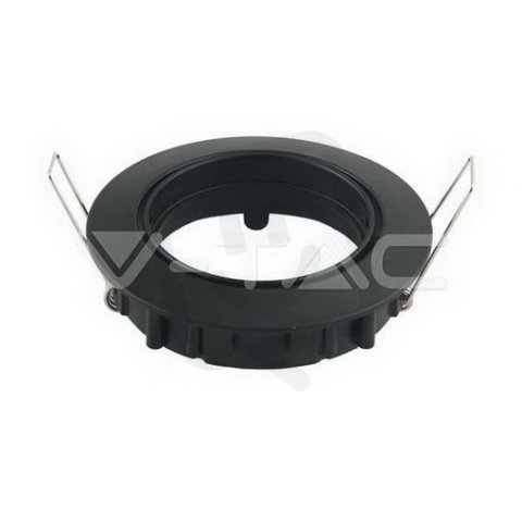 GU10 Fitting Round Movable Black