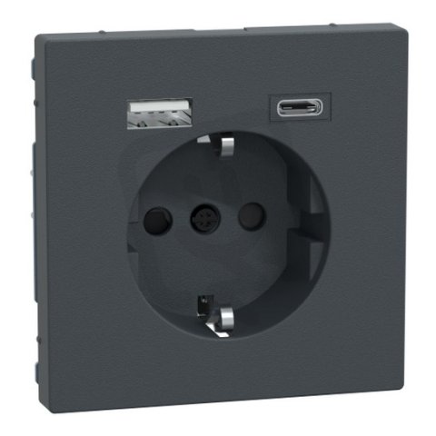 Zásuvka Schuko 230V s USB A+C konektory