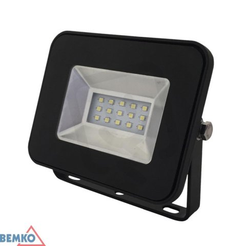 Reflektor LOFOT LED SMD 10W 6000K 870lm IP65 černý s pohyb. senzor Bemko 105544