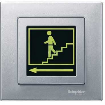 Merten Středová deska s průhledem, System M, Aluminium SCHNEIDER MTN587060